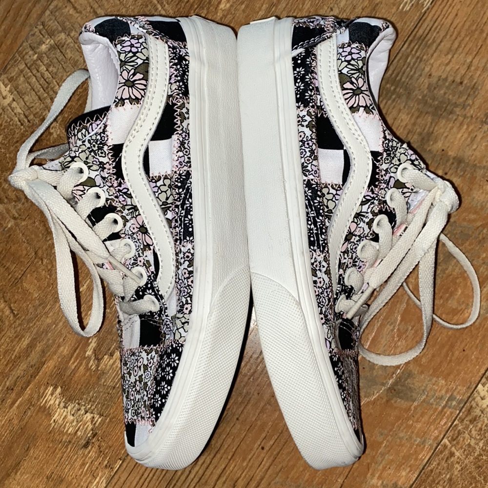 Euc Vans Patchwork Old Skool Shoes - image 5